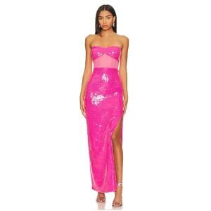 BCBGMAXAZIRA‎ Long Fuchsia Sequin Evening Dress, Sz 4, SOLD OUT!